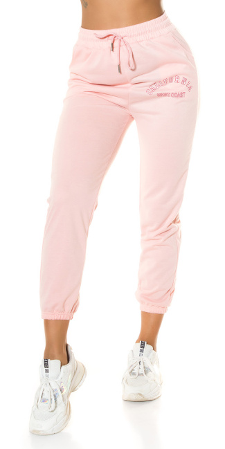 Trendy Loungewear Jogger "West Coast" Pink